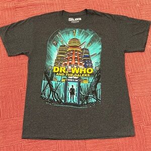 Dr. Who Daleks Graphic Tee - Gray